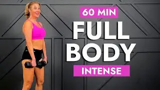 INTENSE 1 Hour Full Body Dumbbell Fat Burn | Supersets