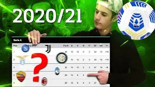 ⚽️ COME FINISCE LA SERIE A 2020/21? TE LO DICO IO...