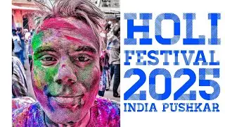 Holi Festival of Colors 2025 in Pushkar | Infinity Magic of India 🇮🇳 [4K] [Vertical Version]