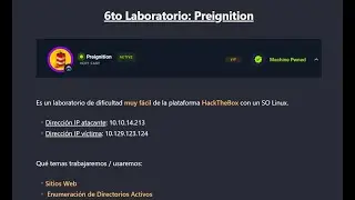 Camino del Pentester -- Resoluci&oacute;n del Laboratorio Preignition