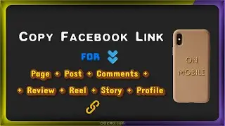 How to Copy Link to Facebook Page, Post, Reel, Comments, Review, Story, Profile on Mobile