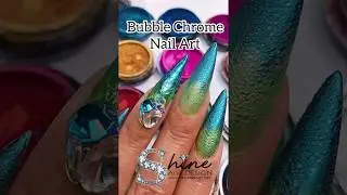 Bubble Nails - with Chrome Nail Powder