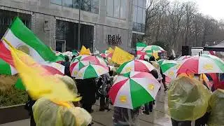 Iranians Rally in Brussels in Front of European Parliament Backing Nationwide Protests in Iran - 2