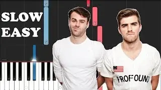 The Chainsmokers, ILLENIUM ft Lennon Stella - Takeaway (SLOW EASY PIANO TUTORIAL)