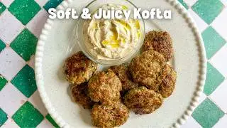 Juicy Lamb Kofta with Mint & Yogurt Tahini Sauce | Easy Mediterranean Meat Patties
