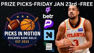 BEST NBA FRIDAY PRIZEPICKS TODAY (HUGE VALUES💥) | PLAYER PROPS & PREDICTIONS January 23rd #nba