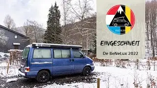 Erst Luxemburg City, dann in Belgien eingeschneit | Vanlife Belgien