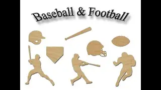 Baseball Football Unfinished Wood Craft Cut DIY Crafts Artistic Craft Supply