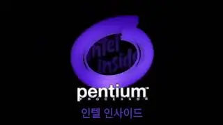 Intel pentium (1995) Logo Mockup (ft. Variants)