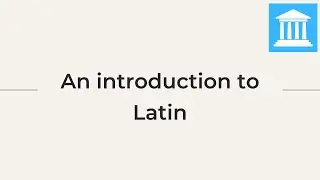 Introduction To Latin
