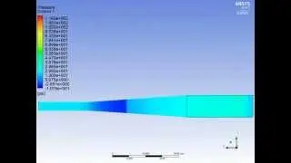 Transient CFD Shock Tube Blast Wave Simulation 4 Ft Vessel