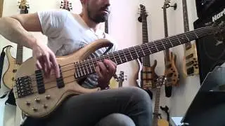 Bren Travis Ibanez BTB Custom 6 String Bass. Mo Pleasure, Verdine White Bass solo Duel.