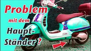 Vespa GTS - Einfach auf den Hauptständer