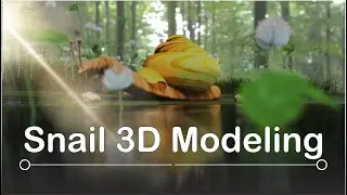 Snail 3D Modeling| 3D lighting | 3D Texturing |.#3dtexturing #3dmodeling #3dlighting