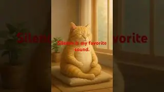 Silence is my favorite sound. #zencat #cat #funny #cute #healingvibes