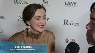 Amber Martinez Carpet Interview at The Raven Premiere