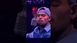 Tears flow as Chris Brown sings &ldquo;Residuals&rdquo; #chrisbrown #rnb