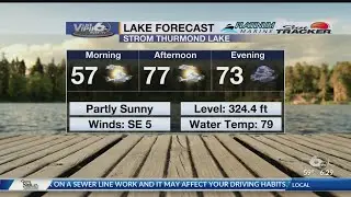 Lake Forecast Monday, October 21, 2019