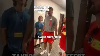 This proves that Taylor Swift is always on Travis Kelce's mind... the Taylor Swift Effect...