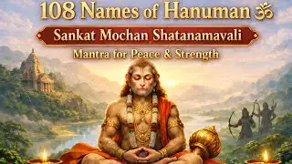 108 Names of Hanuman 🕉️ | Sankat Mochan Shatanamavali | Morning Mantra for Peace & Strength