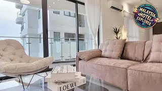 [Beachfront Seaview w Projector] 6-8 Pax, 3 Rooms. | Johor Bahru, Malaysia | Hotel Review 🛏️