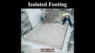 Isolated Footing Process | Don't miss the Video | #shorts