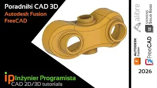 [515] Model ciekawej części w Autodesk Fusion oraz FreeCAD