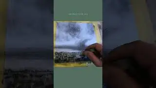 Charcoal drawing  of a winter sky short | landscape study | Timelapse #Art #drawing #sketch