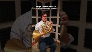 I do impressions now #frenchhorn #hughjackman