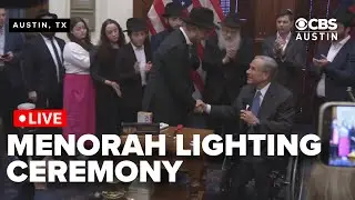 WATCH LIVE: Texas governor lights Menorah at State Capitol