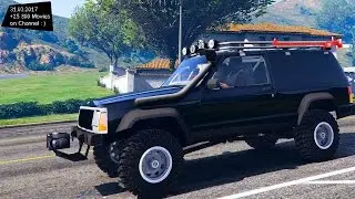 Jeep Cherokee Sport 1984 Off Road 4x4 - GTA V TUNING / 🔥 4K / 60FPS 🔥 GTX 1080 _REVIEW