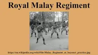 Royal Malay Regiment
