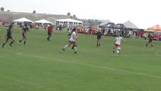 SJ Affleck Assist, Madison Curry Goal GU15 ECNL Playoffs Slammers vs CASL June 24, 2016