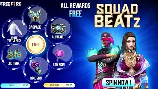 SQUAD BEATZ EVENT FULL DETAILS || SQUAD BEATZ EVENT FREEFIRE || SQUAD BEATZ EVENT ALL FREE REWARDS