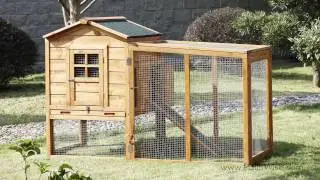Patio Wise Modular Chicken Coop Roost and Mesh Enclosed Outdoor Run (PWCC-009MH)