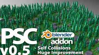 Particle Systems Collider - Blender 2.8+ Addon - Self Collisions Improvement