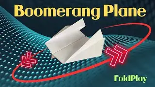 Invisible Boomerang Paper Plane Ver 11 ✈️ Flies Back with A4 Paper!