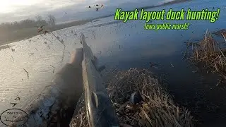 Kayak LAYOUT BLIND Duck Hunting!