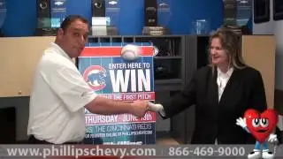 Phillips Chevrolet - 2013 Throw Out First Pitch Winner - Chicago Car Dealership