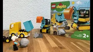 Unboxing Lego Duplo 10931 Truck and Trucked Excavator