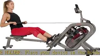 Sunny Health & Fitness Phantom Hydro Water Rowing Machine - SF-RW5910, Silver