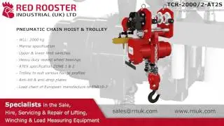 TCR-2000/2-AT2S - 2 TONNE TWO FALL AIR HOIST & TROLLEY