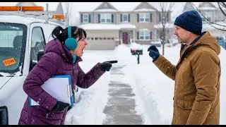 A Heated Argument In A Snow Storm Over A Shoveled Path — With 48 Hours To Comply