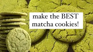 Make the BEST matcha cookies! (simple and delicious!!)-instructions in video!!-