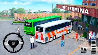 US Bus Driving Simulator 2022 - Indian City Bus Terminal Transport | Android GamePlay