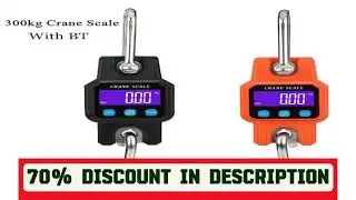 A must-have product! 300kg/50g Bluetooth Crane Scale Rechargeable Digital Hanging Hook Scales Elec