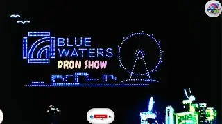 Bluewaters Island Dubai at Night 🌃 | DSF Drone Show Experience | Safraworld 