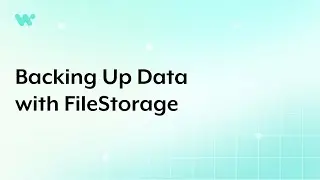 Backing Up Data with FileStorage