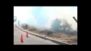 Fire threatens Eros suburb residents