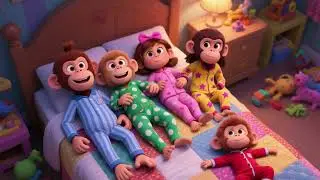 Five Little Monkeys Jumping on the Bed Nursery Rhymes & Kids songs